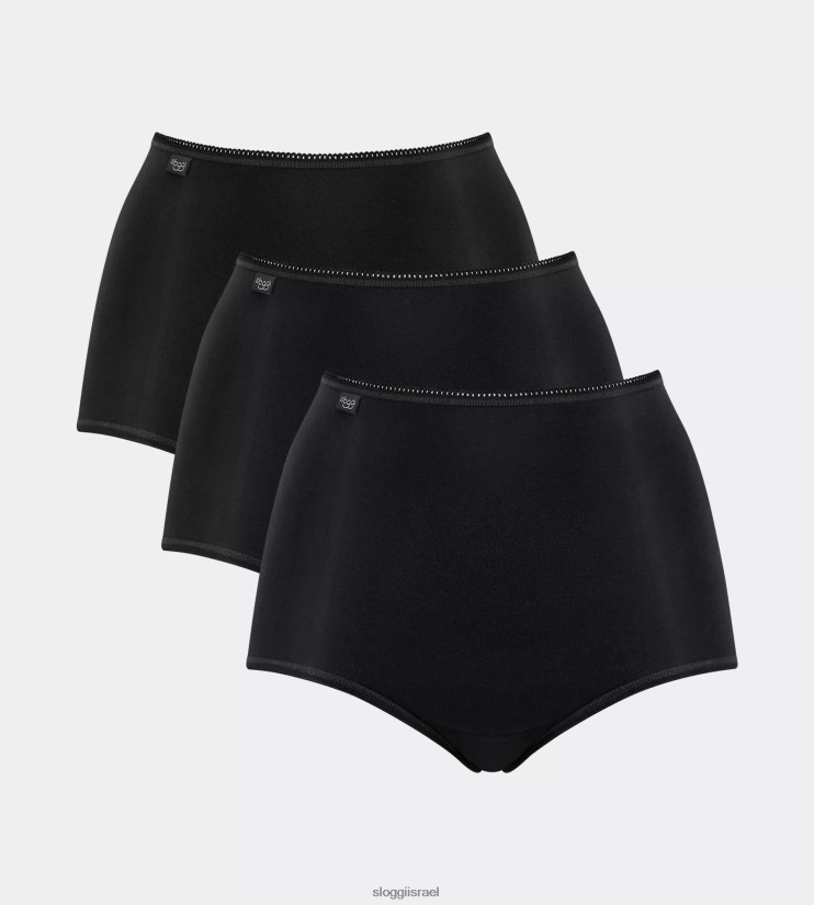 תחתונים | sloggi נשים תחתוני מקסי מיקרופייבר 24/7 שָׁחוֹר ZXZB2T174