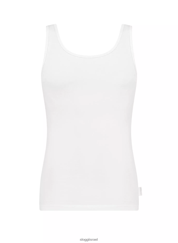 בגדי טרקלין | sloggi גברים גופיה 24/7 לבן ZXZB2T783