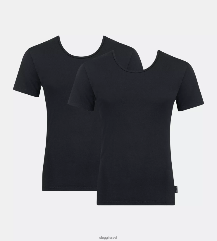 בגדי טרקלין | sloggi גברים חולצה 24/7 שָׁחוֹר ZXZB2T808