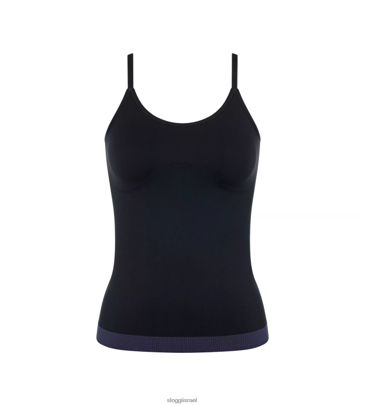 בגדי טרקלין | sloggi נשים חלק עליון אלוורה אי פעם עם רצועות ספגטי שָׁחוֹר ZXZB2T193