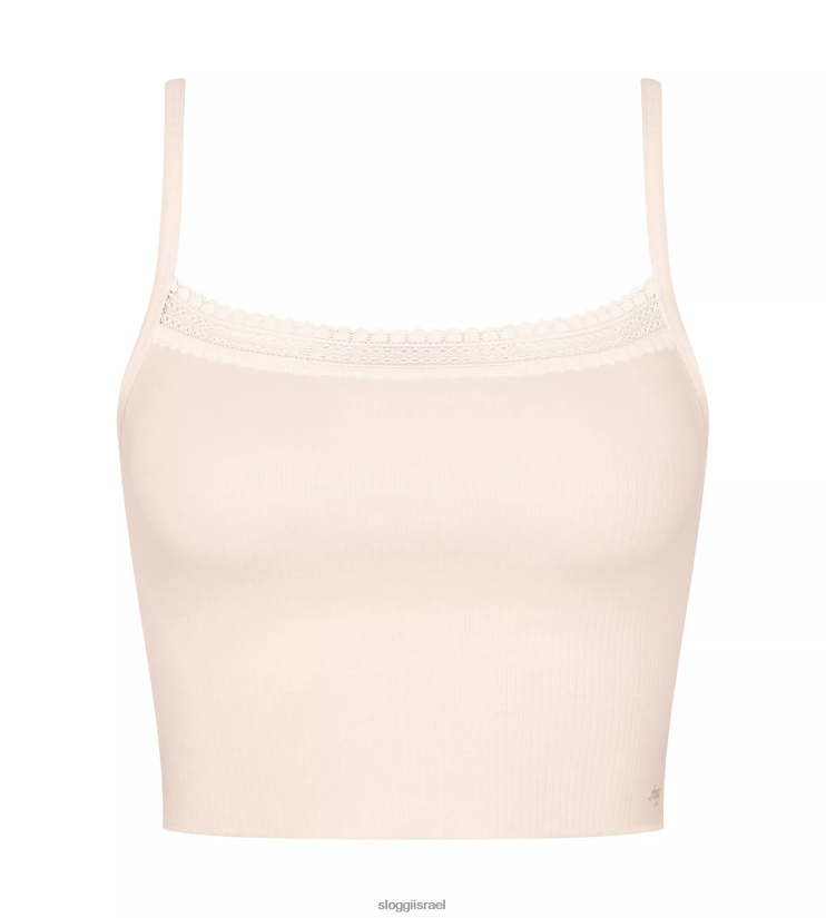 בגדי טרקלין | sloggi נשים טופ מצולע עם רצועות ספגטי אנגורה ZXZB2T228