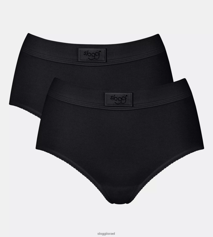 תחתונים | sloggi נשים תחתוני מקסי נוחות כפולים שָׁחוֹר ZXZB2T274