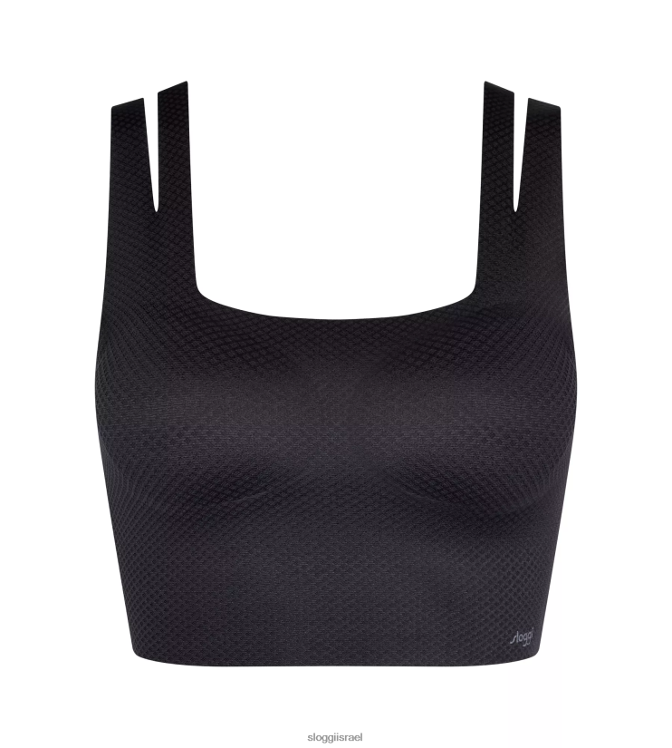 חזיות | sloggi נשים אפס תחושת זרימה למעלה שָׁחוֹר ZXZB2T282