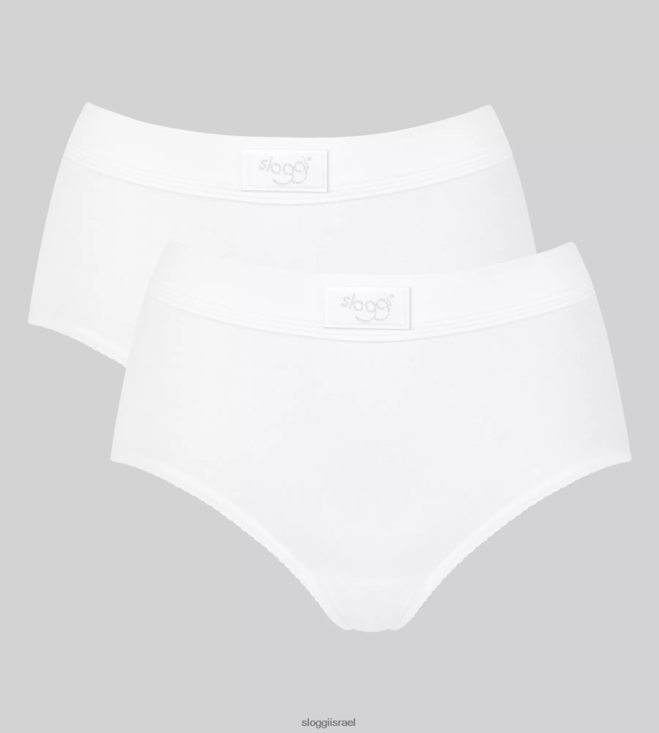 תחתונים | sloggi נשים תחתוני מקסי נוחות כפולים לבן ZXZB2T312