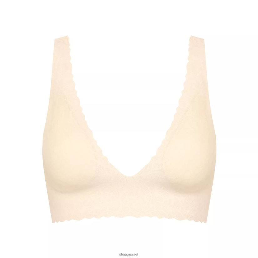 חזיות | sloggi נשים טופ תחרה בתחושת אפס אנגורה ZXZB2T321