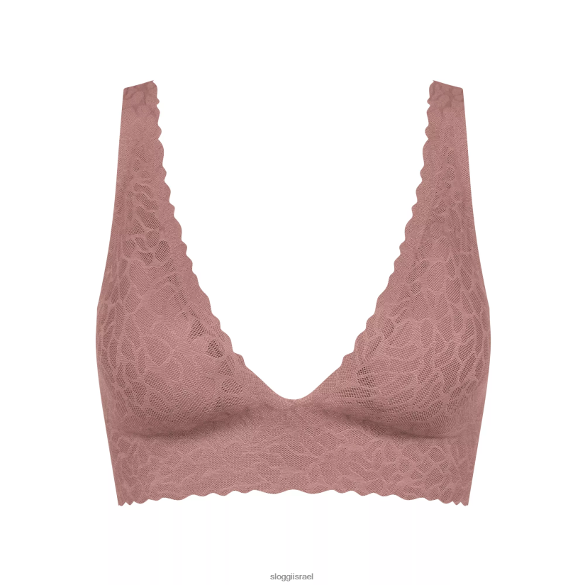 חזיות | sloggi נשים טופ תחרה בתחושת אפס קקאו ZXZB2T362