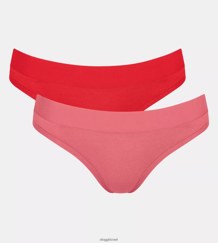 תחתונים | sloggi נשים נעלי מיני תחתונים אדום - שילוב אור ZXZB2T508