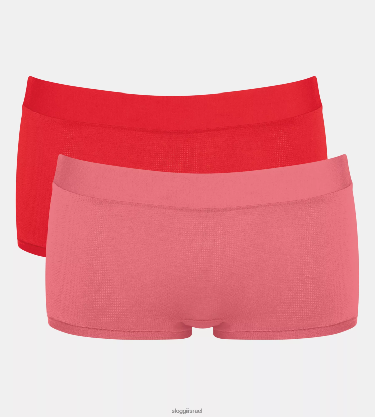 תחתונים | sloggi נשים ללכת על תחתונים קצרים אדום - שילוב אור ZXZB2T562