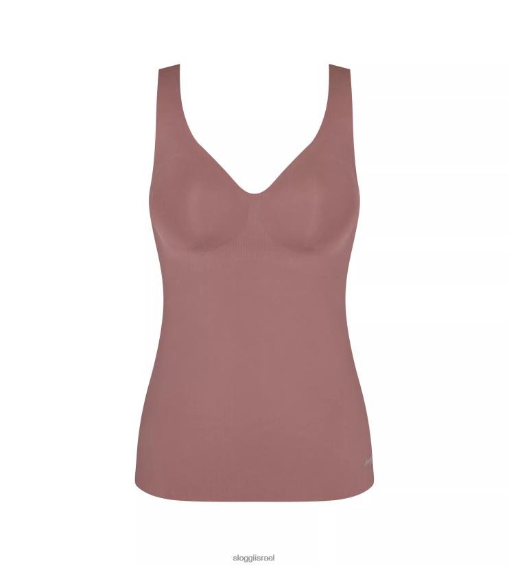 חזיות | sloggi נשים חולצת חזייה בתחושת אפס קקאו ZXZB2T572